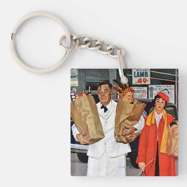 Porte-clés Sac complètement de problème (Devant)