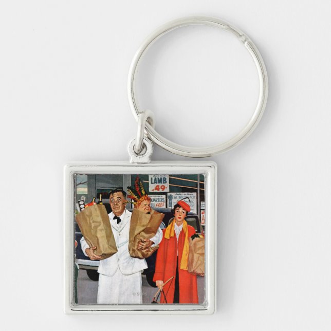 Porte-clés Sac complètement de problème (Devant)