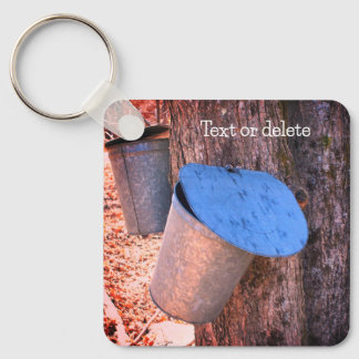 Porte-clés Sac de sirop d'érable Sap Buckets Nature Personnal