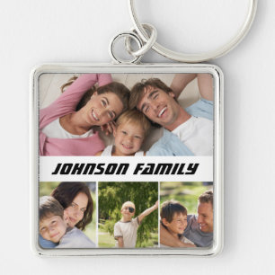 Porte-clés Sac électronique à collage de photos de famille pe