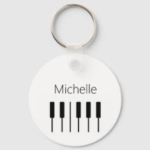 Sac fourre-tout à clés de piano personnalisé pour 