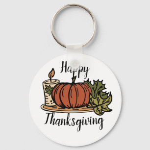 Porte-clés sac fourre-tout bon thanksgiving