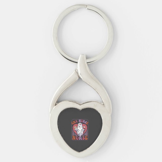 Porte-clés Sac infirmière Cna Halloween fantôme stéthoscope s (Devant)