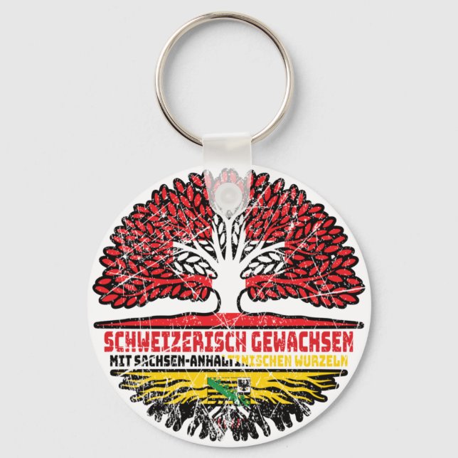 Porte-clés Sachsen-Anhalt Schweizer Schweiz Baum (Recto)