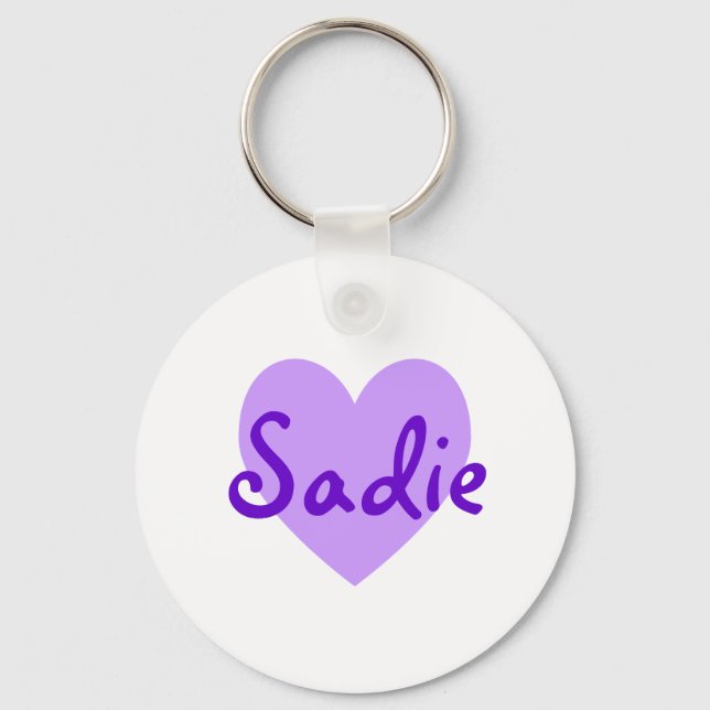 Porte-clés Sadie en violet (Recto)