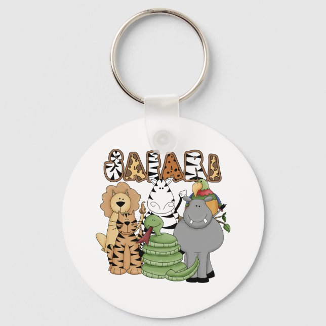 Porte-clés Safari animal (Recto)