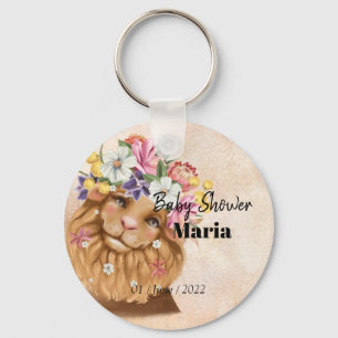 Porte-clés Safari wildone baby shower invitation or
