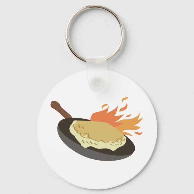 Porte-clés Saganaki grec (Recto)