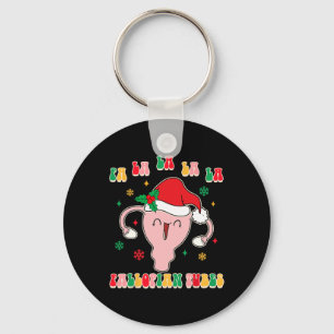 Porte-clés Sage-femme gynéco-obstétrique Doula Noël Fa La La