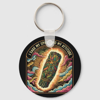 Porte-clés Sage My Space and My Attitude Smudging Cleansing A