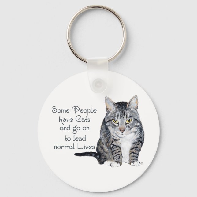 Porte-clés Sagesse de chat - Certaines personnes ont des chat (Recto)