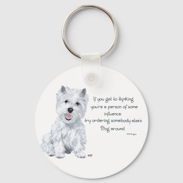 Porte-clés Sagesse de Westie - Influente? (Recto)