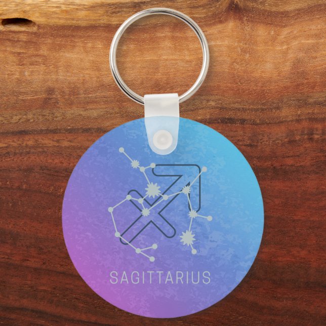 Porte-clés Sagittaire Zodiaque Horoscope Star Constellation (Recto)