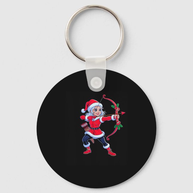 Porte-clés Sagittarius Christmas Archer Zodiac Cute Holiday H (Recto)