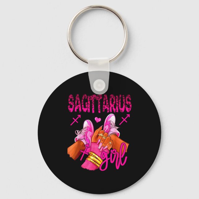 Porte-clés Sagittarius Zodiac Sign Birthday Queens Horoscope  (Recto)