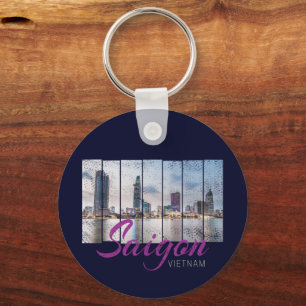 Porte-clés Saigon (Ho-Chi-Minh-Stadt) HCMC Vietnam Souvenir
