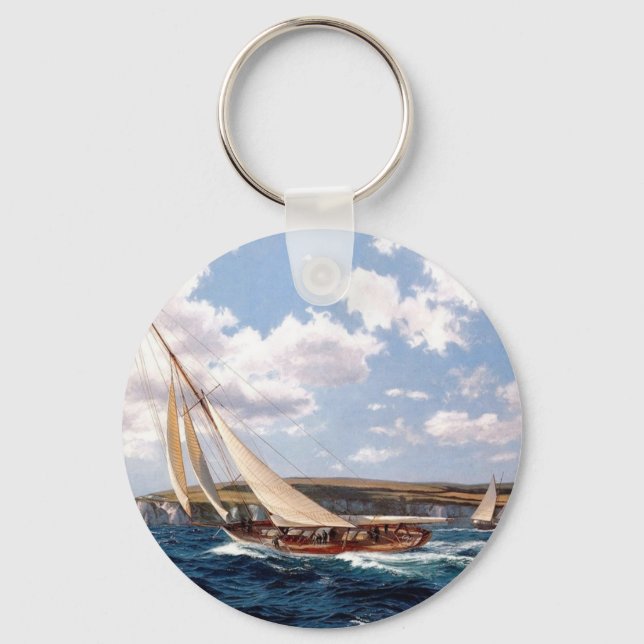 Porte-clés Sailing in a rough sea (Recto)