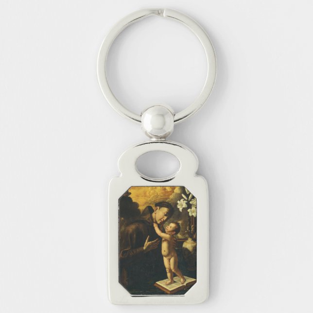 Porte-clés Saint Antoine de Padoue avec l'Enfant Jésus (Devant)