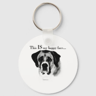 Porte-clés Saint Bernard Joyeux Visage