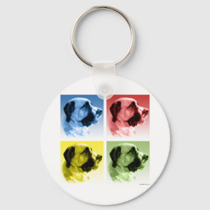 Porte-clés Saint Bernard Pop Art
