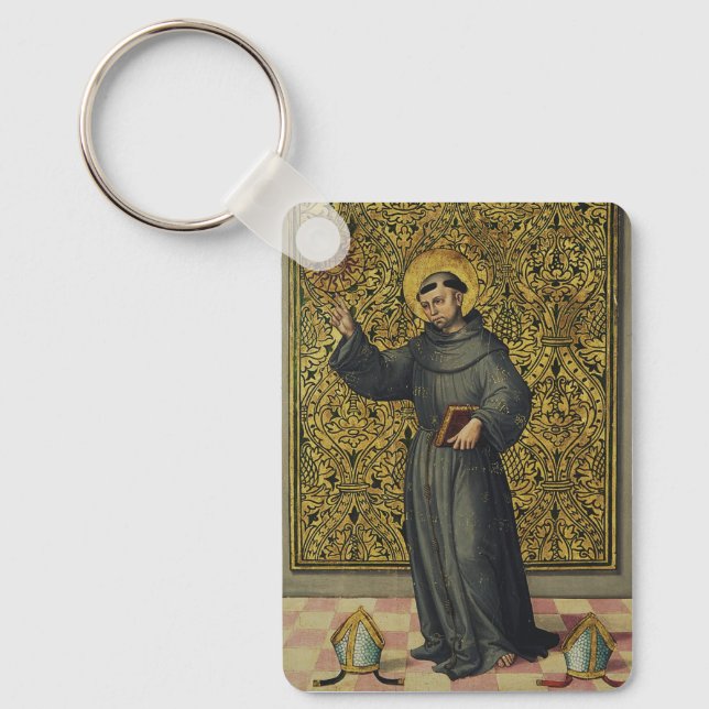 Porte-clés Saint Bernardin de Sienne Art de style Renaissance (Recto)