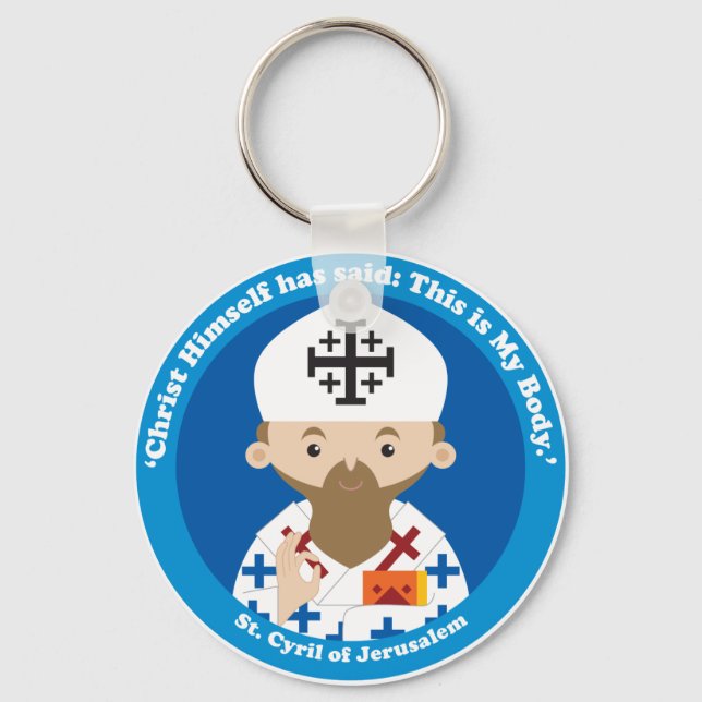 Porte-clés Saint Cyrille de Jérusalem (Recto)