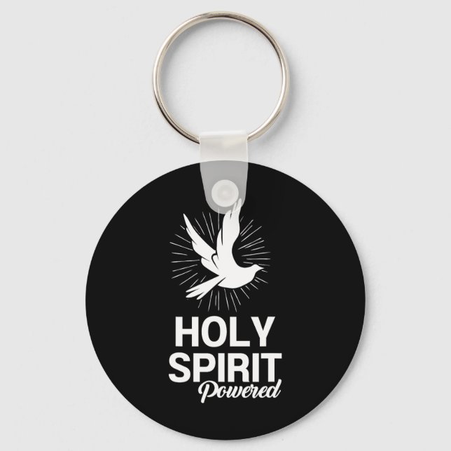 Porte-clés Saint Esprit Dove Powered Dons Chrétiens Pour Homm (Recto)