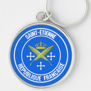 Porte-clés Saint-Étienne Round Emblem