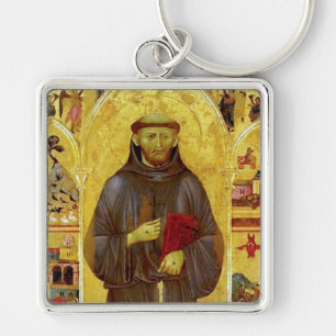 Porte-clés Saint Francis d'iconographie médiévale d'Assisi