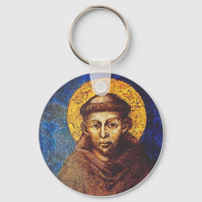 Porte-clés Saint François d'Assise Le Cantique de la Création (Recto)