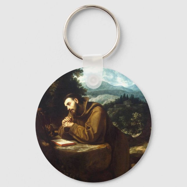 Porte-clés Saint François d'Assise Père Séraphique Beaux-Arts (Recto)