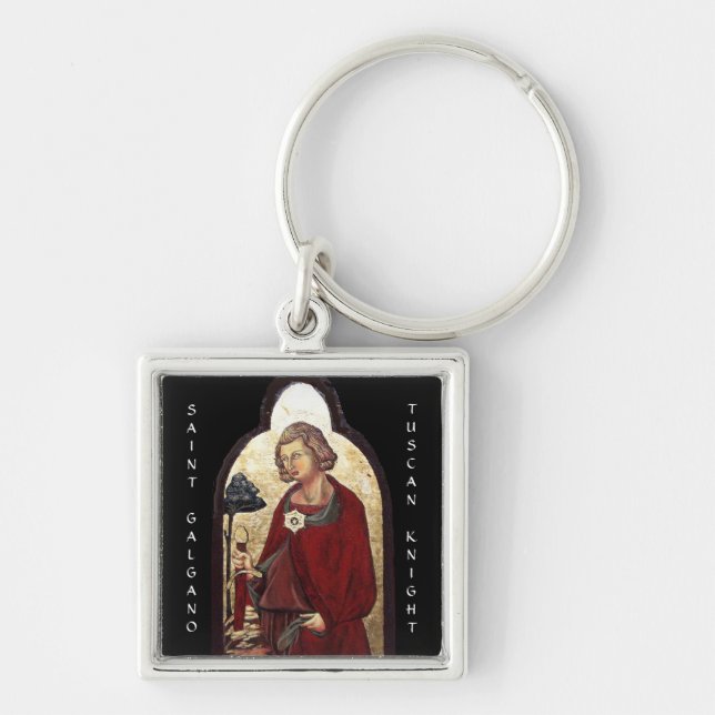 PORTE-CLÉS SAINT GALGANO / LÉGENDE DE L'ÉPÉE DANS LE ROCHER (Devant)