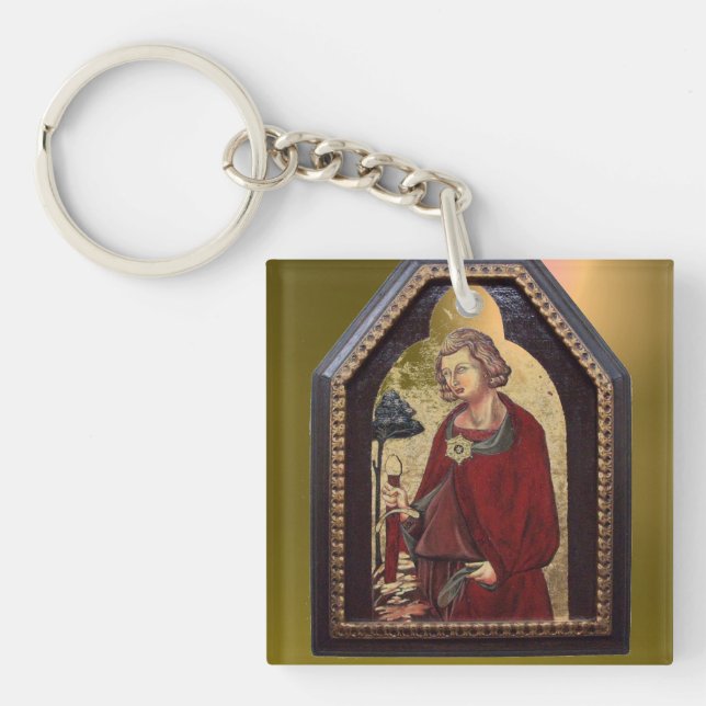 PORTE-CLÉS SAINT GALGANO / LÉGENDE DE L'ÉPÉE DANS LE ROCHER (Devant)