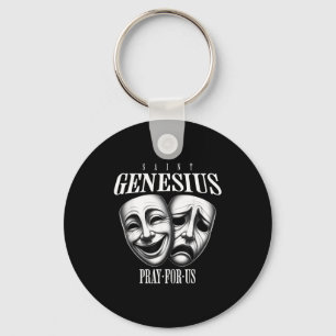 Porte-clés Saint Genès de Rome patron des acteurs de théâtre