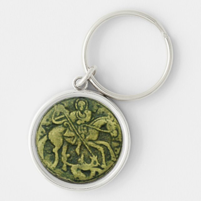 PORTE-CLÉS SAINT GEORGE ET DRAGON MEDALLION (Devant)