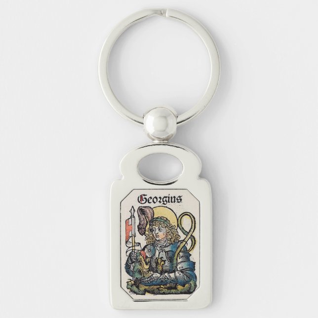 Porte-clés Saint Georges de la Chronique de Nuremberg (Devant)