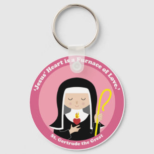 Porte-clés Saint Gertrude le Grand