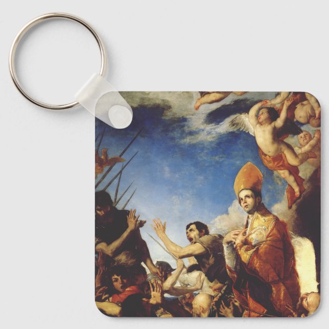 Porte-clés Saint Janvier, évêque de Bénévent - Beaux-arts (Recto)