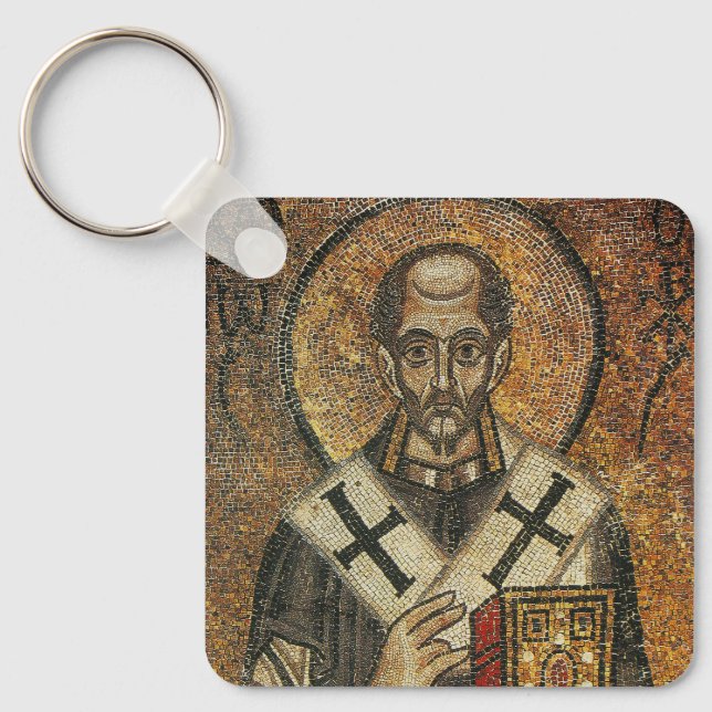 Porte-clés Saint Jean Chrysostome archevêque de Constantinopl (Recto)