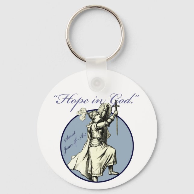 Porte-clés Saint Joan of Arc - Christian Key Chain (Recto)