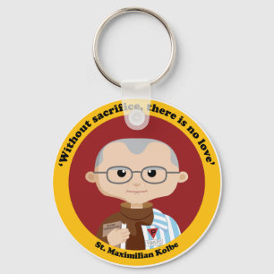 Porte-clés Saint Maximilian Kolbe
