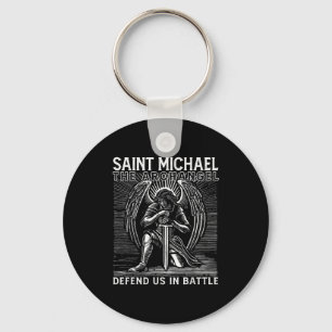 Porte-clés Saint Michel chrétien catholique Saint défendez-no