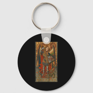 Porte-clés Saint Michel l'Archange vainquant Satan Christ