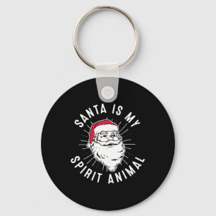Porte-clés Saint Nick Santa Claus Santa Est Mon Animal Spirit