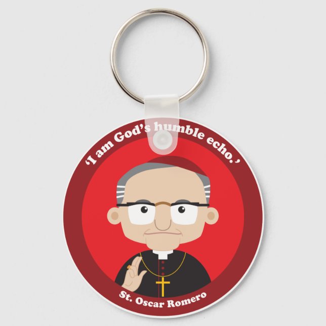 Porte-clés Saint Oscar Romero (Recto)