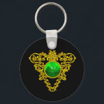 PORTE-CLÉS SAINT PATRICK'S CELTIC HEART<br><div class="desc">Elegant ,  unique celtic heart jewel with an emerald gem stone and shamrock inset  for St.Paddy's Day (, St. Patty ). Very accurated nurbs modeling and rendering by Bulgan Lumini (c).Part from series Hyper Talismans.</div>