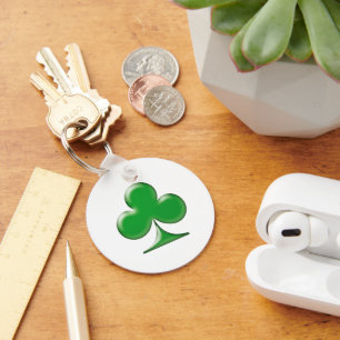Porte-clés Saint Patrick's Day Irlandais Green Clover Shamroc