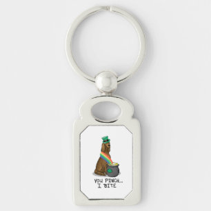 Porte-clés Saint Patrick's Day Irlandais Setter Dog (rouge 1)