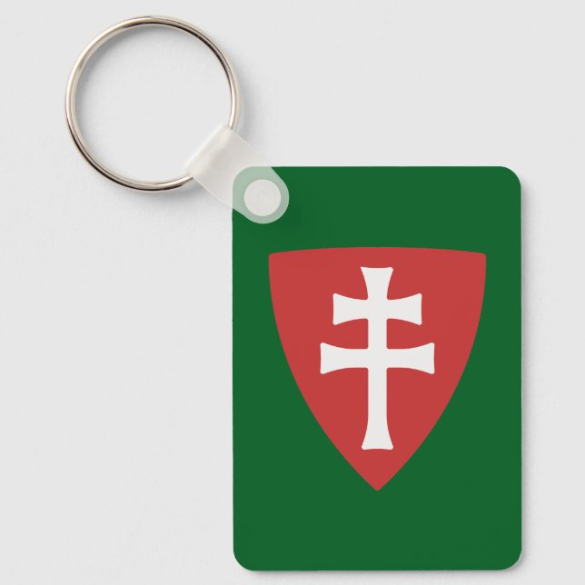 Porte-clés saint stephen croix hongroise symbole hongrie roi (Recto)
