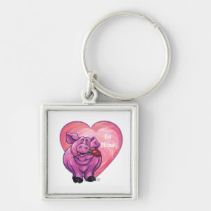 Porte-clés Saint Valentin au cochon